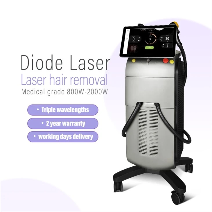 Diodový laserový stroj na odstraňování chloupků 2000 Watt